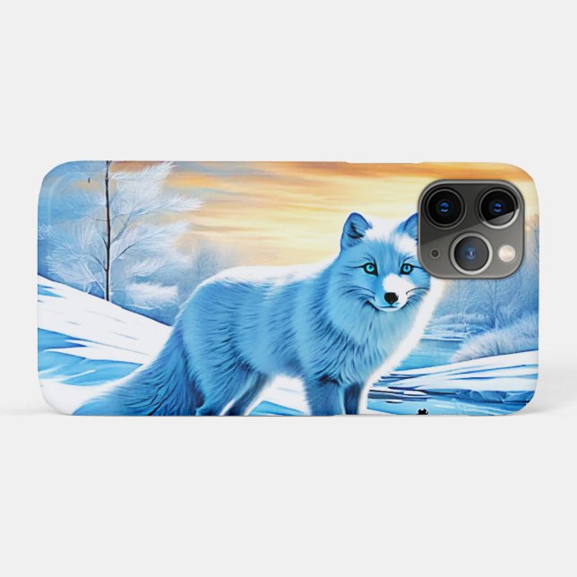 Arktische Winterfoxschnee Case-Mate iPhone Hülle (Rückseite (Horizontal))
