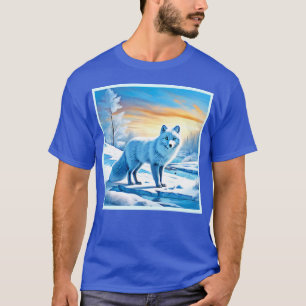 Arktische Winterfoxschnee T-Shirt