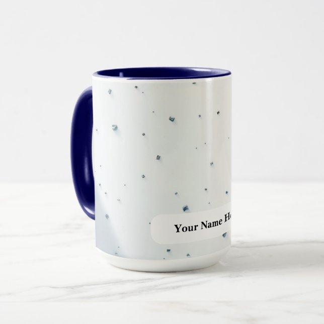 Arktischer Blaßnickel-Kristall-Fade Tasse (Vorderseite Links)
