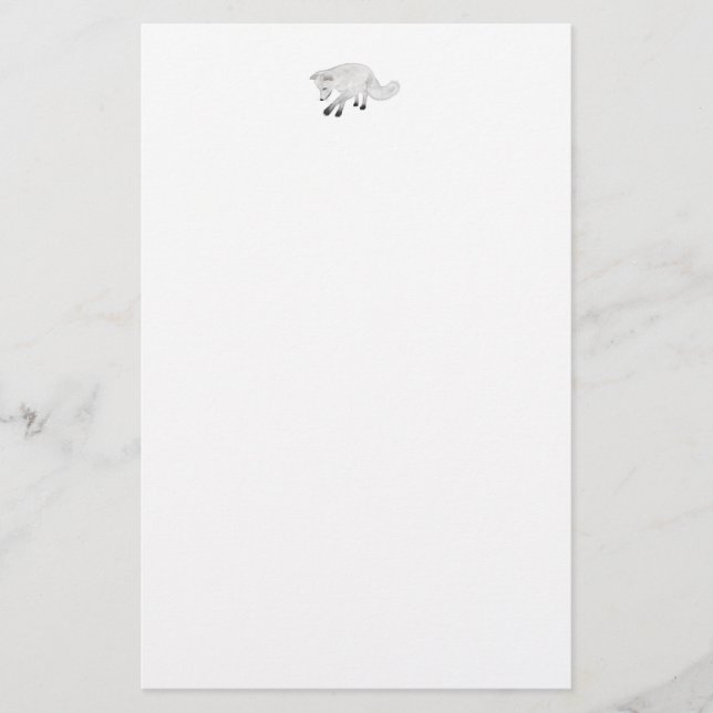 Arktischer Fox-Jagd Briefpapier (Vorderseite)