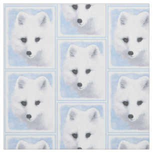 Arktischer Fox-Malerei - ursprüngliche Tier-Kunst Stoff