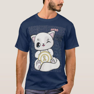 Arktischer Fox mit Kawaii-Band für Krebs im Kindes T-Shirt