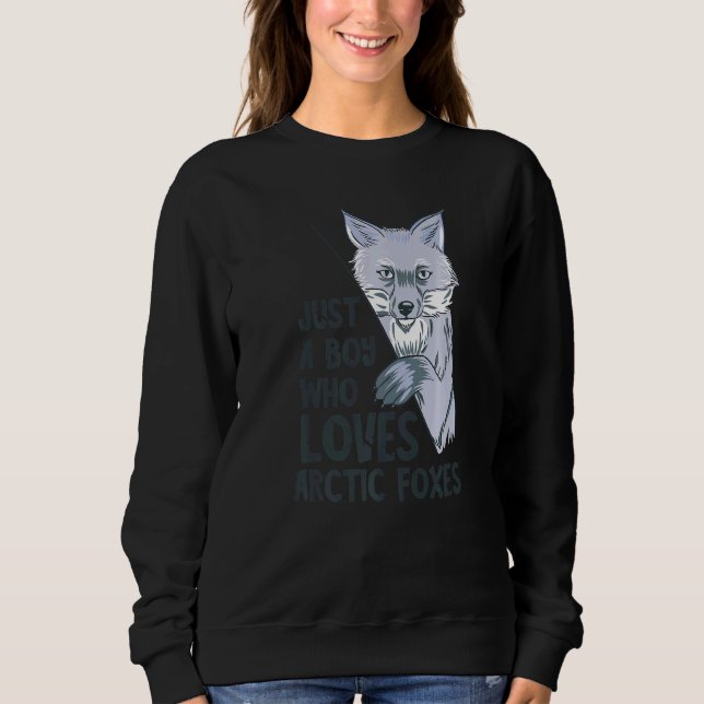 Arktischer Fox nur ein junger antarktischer Tierfu Sweatshirt (Vorderseite)