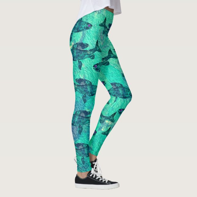 Arktischer Grayling - Leggings (Rechts)