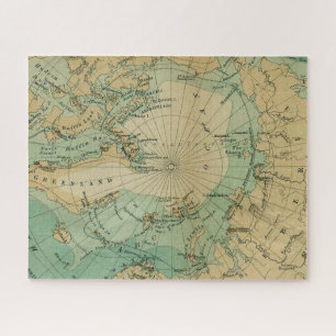Arktischer Kreis Karte Puzzle