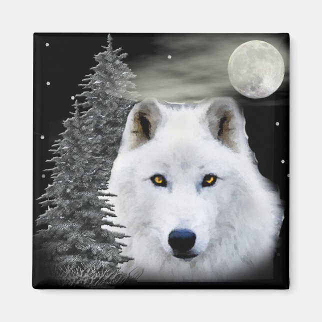 arktischer Schneegolf Magnet (Vorne)