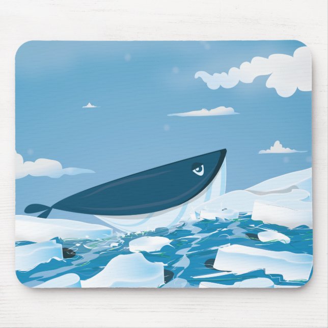 Arktischer Wal Mousepad (Vorne)