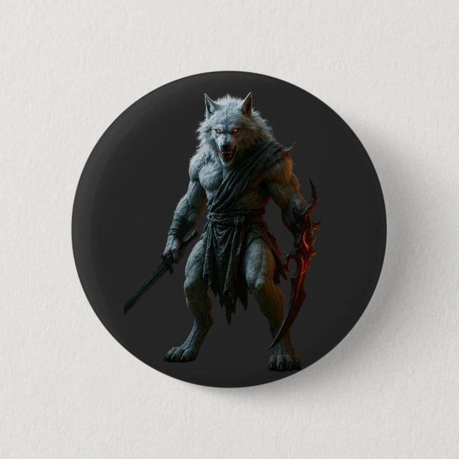 Arktischer Werwolf Button (Vorderseite)