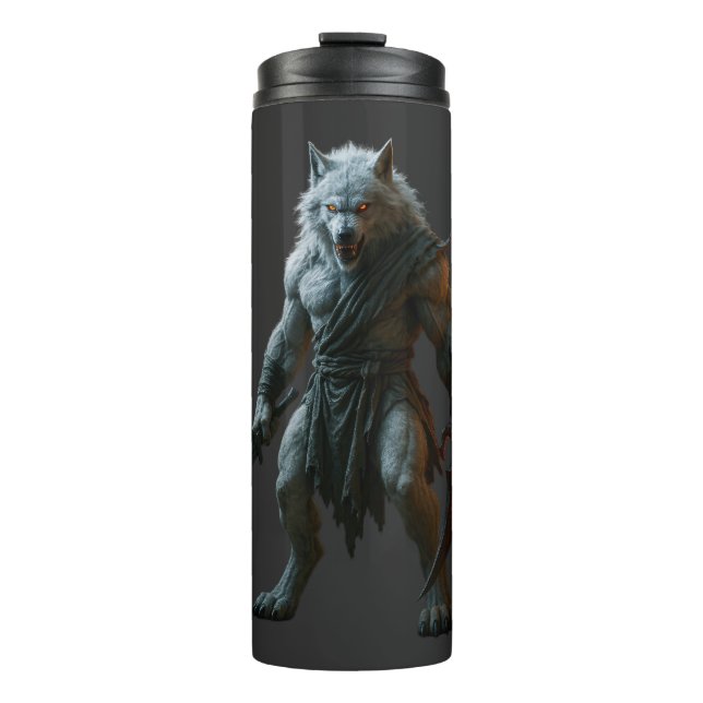 Arktischer Werwolf Thermosbecher (Vorderseite)