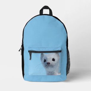 Arktischer Wiesel-Charm Bedruckter Rucksack