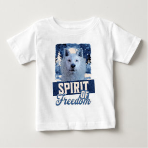 Arktischer Wolf Geist der Freiheit Wildlife Design Baby T-shirt