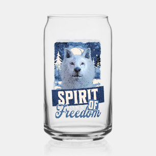 Arktischer Wolf Geist der Freiheit Wildlife Design Dosenglas