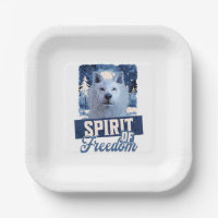 Arktischer Wolf Geist der Freiheit Wildlife Design