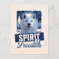 Arktischer Wolf Geist der Freiheit Wildlife Design