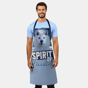 Arktischer Wolf Geist der Freiheit Wildlife Design Schürze