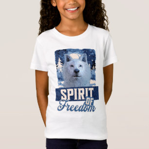 Arktischer Wolf Geist der Freiheit Wildlife Design T-Shirt