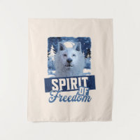 Arktischer Wolf Geist der Freiheit Wildlife Design
