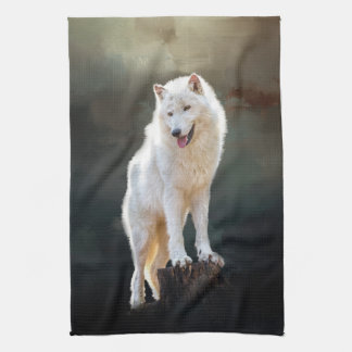 Arktischer Wolf Handtuch