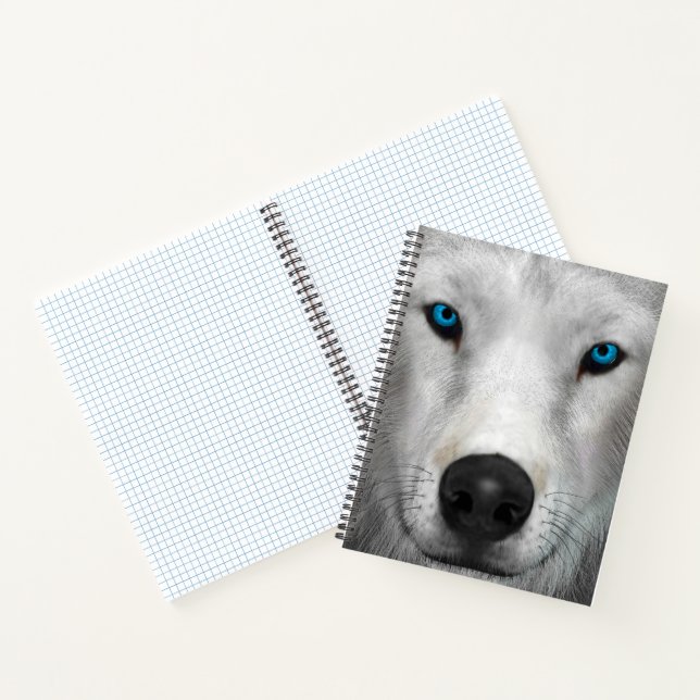 Arktischer Wolf Notizbuch (Innenseite)