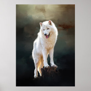 Arktischer Wolf Poster
