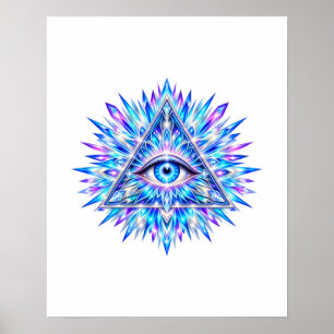 Arktisches Dreieck-Auge Poster