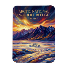 Arktisches Nationalwildtierreservat USA Magnet