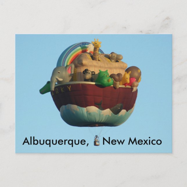 Arky Hot Air Ballon Postkarte (Vorderseite)