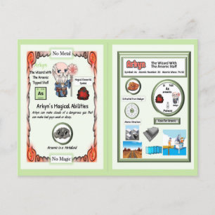 Arkyn Wizard - Arsenic Element Postkarte