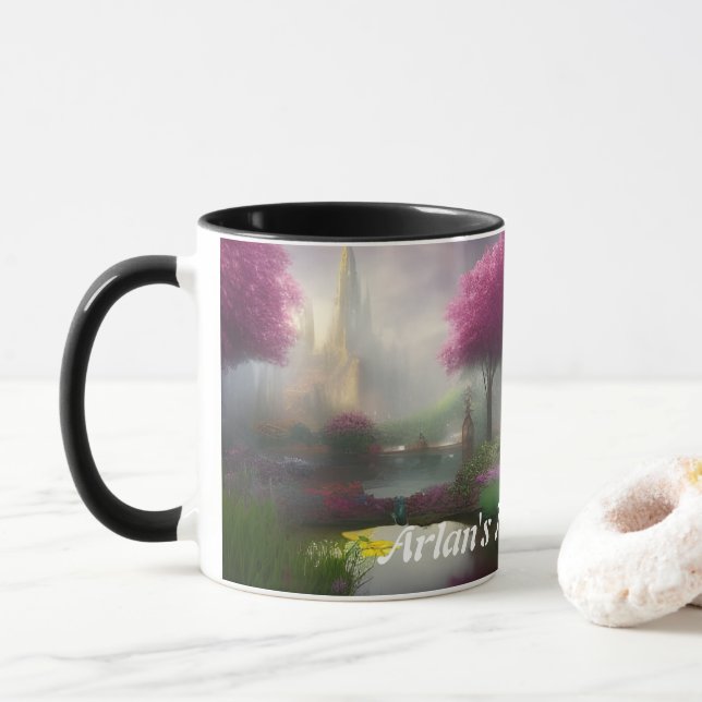 Arlans Morgentee Personalisiert anpassbar Tasse (Mit Donut)