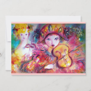 ARLECCHINO UND COLOMBINA Venezianisch Mardi Gras M