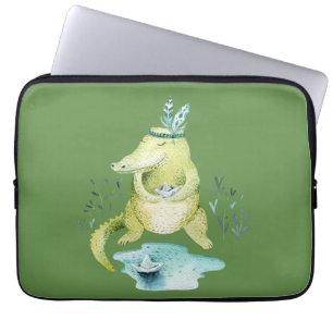 Arlena der Alligator Laptopschutzhülle