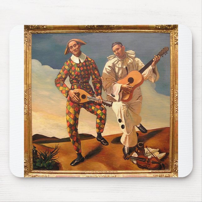 Arlequin et Pierrot Mousepad (Vorne)