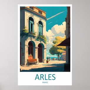 Arles Vintage Reiseplakat Ski Nationalpark Poster