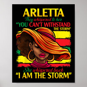 Arletta Vorname Familiennamen Schwarze Geschichte Poster