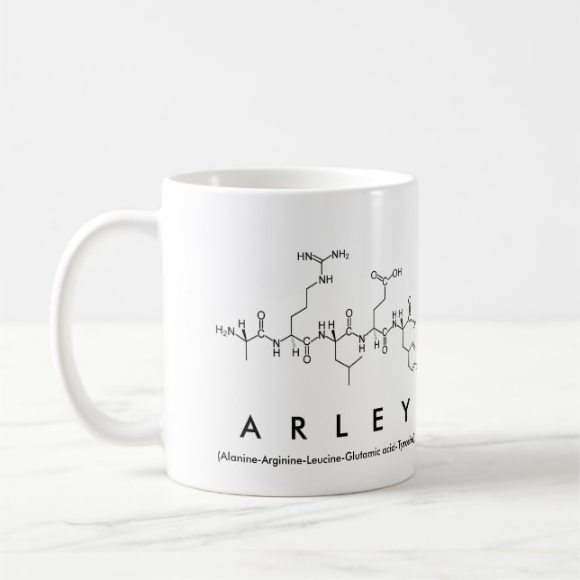 Arley Peptid-Namen-Tasse Tasse (Links)