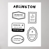 Arlington - Briefmarke Collection | Minimalistisch