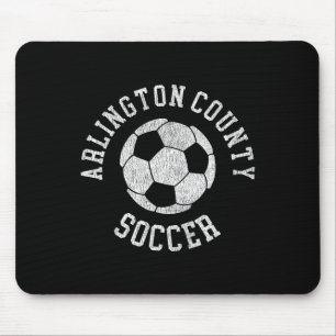 Arlington County Soccer Retro Abgenutzt 90er Vint Mousepad