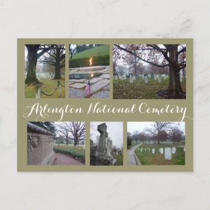 Arlington Friedhof Collage Postkarte