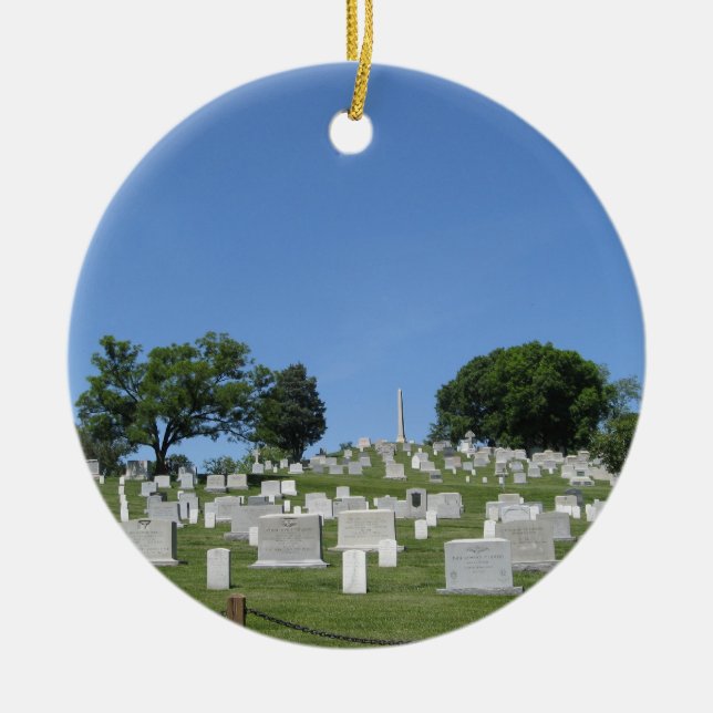 Arlington-Friedhof Keramikornament (Vorne)