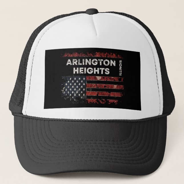 Arlington Heights Illinois Truckerkappe (Vorderseite)