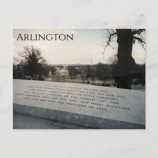 Arlington jfk postkarte (Vorderseite)