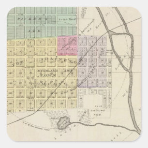 Arlington, Kansas Quadratischer Aufkleber