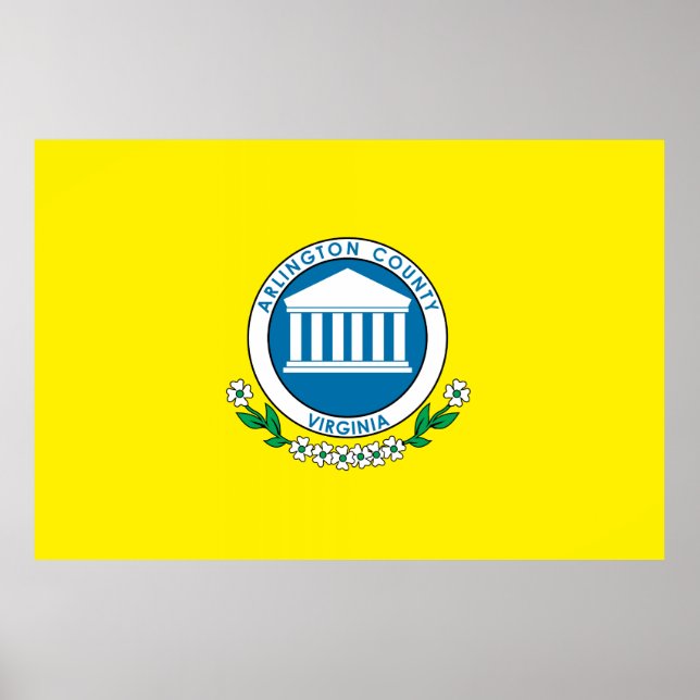 Arlington-Landkreis-Flagge Poster (Vorne)