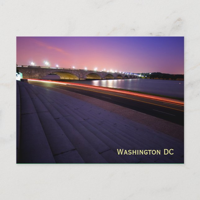 Arlington Memorial Bridge Postkarte (Vorderseite)