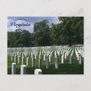 Arlington National Cemetery Virginia Postkarte