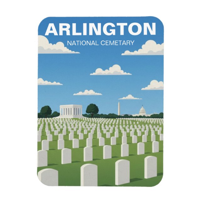 Arlington National Cemetery Virginia Reise Magnet (Vertikal)