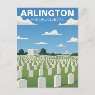 Arlington National Cemetery Virginia Reise Postkarte