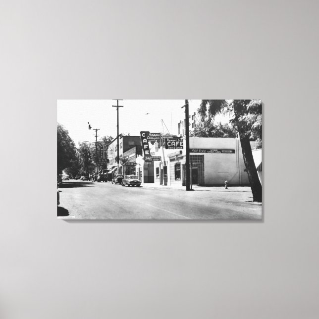 Arlington, Oregon Main Street View Foto Leinwanddruck (Vorderseite)