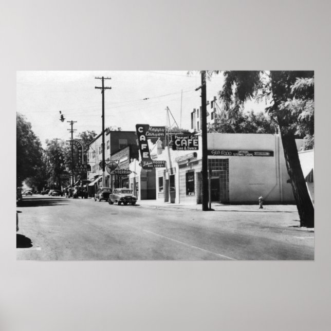 Arlington, Oregon Main Street View Foto Poster (Vorne)