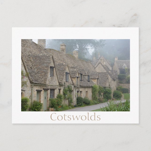 Arlington Row Häuser, Bibury in Cotwolds Postkarte (Vorderseite)